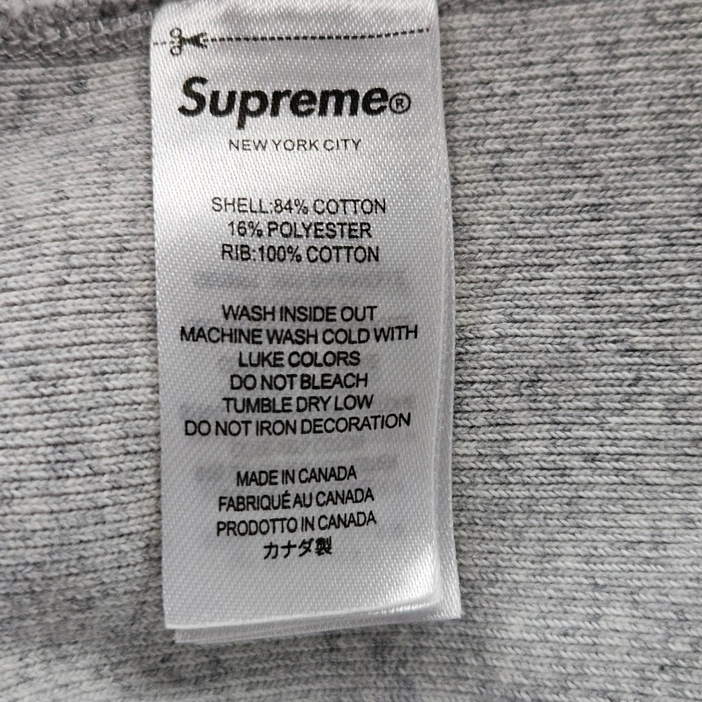 Supreme Box Logo Hoodie Heather Grey 2024 Embroidered Mens XL - Picture 6 of 7